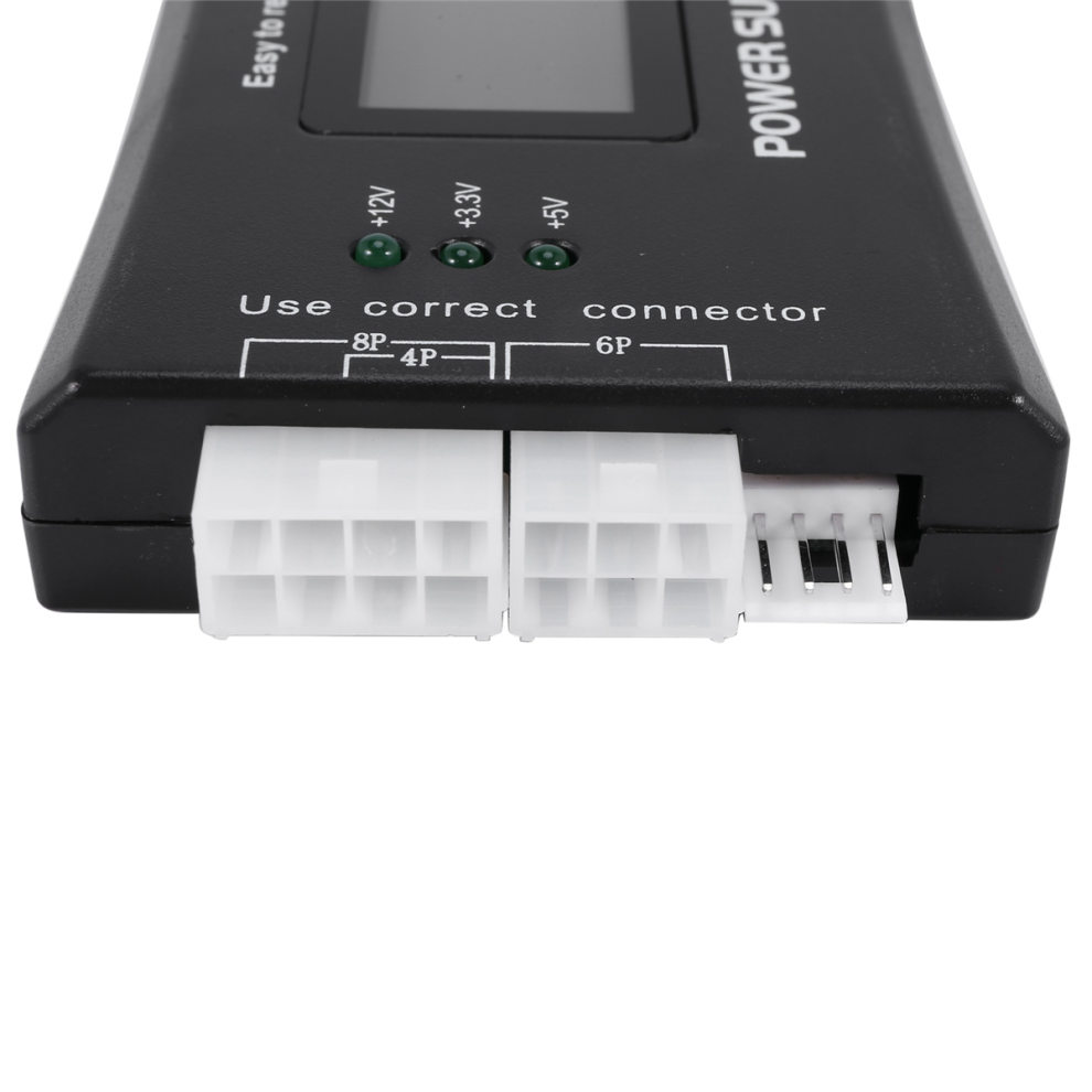 20+4 Pin LCD Power Supply Tester for ATX, ITX, BTX, PCI-E, SATA, HDD-image-OPC-PJ2WSPM-NEW