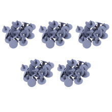 20 Piezas Estera Gris de Plastico Vehiculo 7mm x 16mm x 24mm