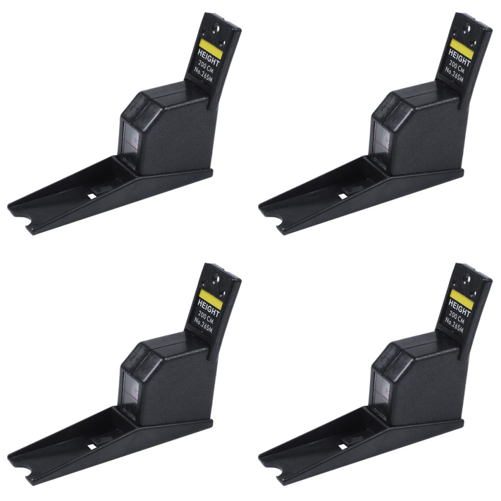 Black 200Cm Stadiometer Wall Mounted Height Meter Growth Ruler