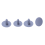20 Piezas Estera Gris de Plastico Vehiculo 7mm x 16mm x 24mm 2