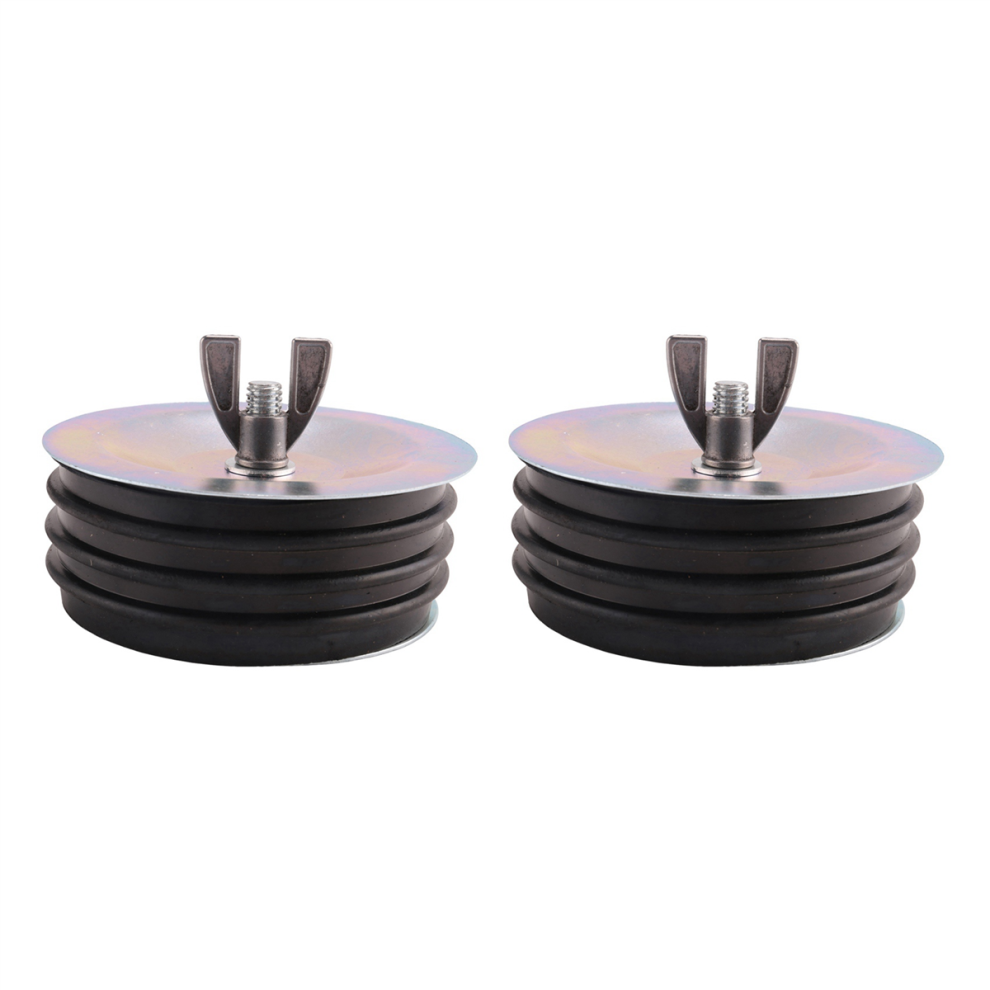 4In Steel Mechanical Plug, With Screw And Wing Nut For Pipe Sink Pool 4713514277863