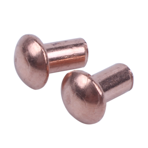200 Pcs 5/64 x 1/8 inch Round Head Copper Solid Rivets Fasteners 2