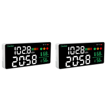 4-In-1 Decibel Meter, WiFi Wall Mounted Sound Level Meter, 30-130DBA