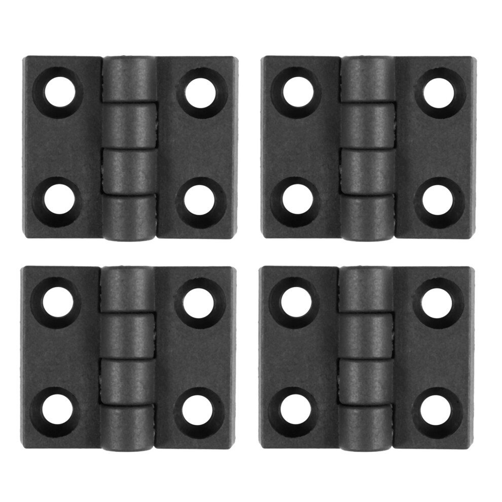 4Pcs 63Mm X 50Mm Cabinet Plastic Hinge Door Hinges Hinge Black 4713514283871