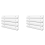 4Pcs Acrylic Clear Floating Bookshelf, Organizer Record Rack 1