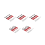 4Pcs Alloy for 1:16 C-14 C-24 Pickup,Red 1