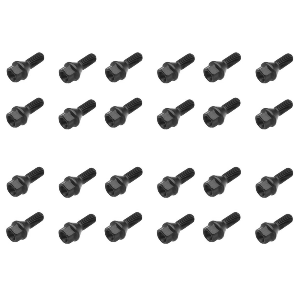 4Pcs Wheel Bolt Lug Nut For E30 E36 E46 E60 E90 Black 4713514285554