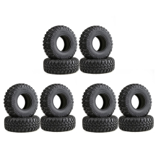 4PCS 105MM 1.9 Rubber Tires Wheel Tyres for 1/10 RC Crawler