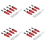 4Pcs Alloy for 1:16 C-14 C-24 Pickup,Red 1