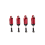 4Pcs Alloy for 1:16 C-14 C-24 Pickup,Red 3