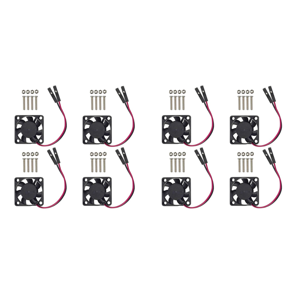 4Pcs Brushless Cpu Cooling Fan 3.3V 5V For Raspberry Pi4 Pi3 B+, Pi 3 4713514285943