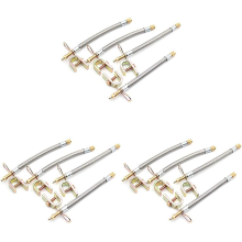 4Pcs 12 Inch Flexible Valve Stem Extenders Stainless Steel Tyre