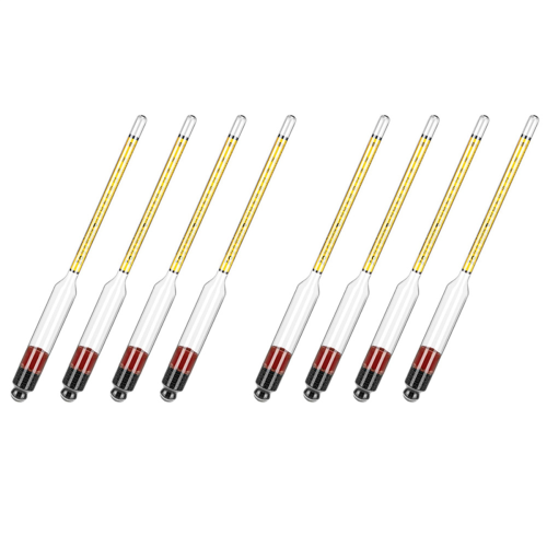 4Pcs Alcohol Meter for Distilling Alcohol 0-200 Proof & 0-100 Tralle