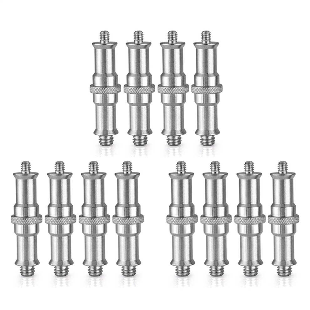 4Pcs 1/4Inch To 3/8Inch Male Thread Adapter Double-Ended Spigot Stud 4713514281334