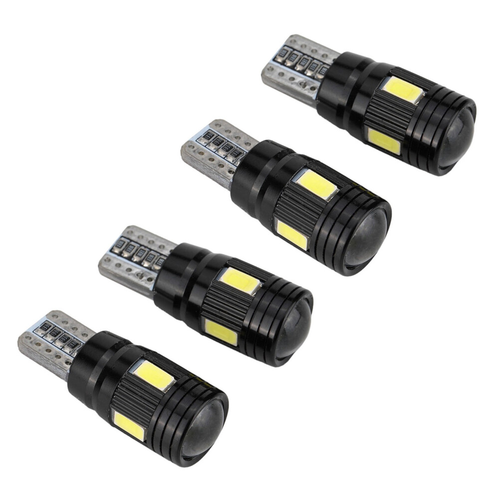 4Pcs Car Canbus T10 Led 5730 6Smd Error Free 12V Bulbs Light 4713514286209