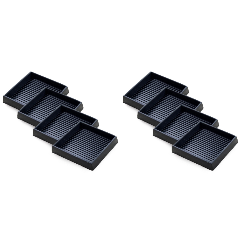 4Pcs Furniture Pads- 3X3in Anti Skid Caster Cups, Leg Coasters 4713514290374