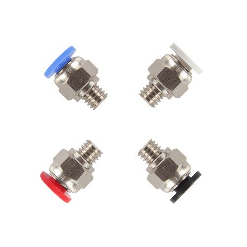 4Pcs PC4-M6 Quick Connector Straight Through Pneumatic Connector 1