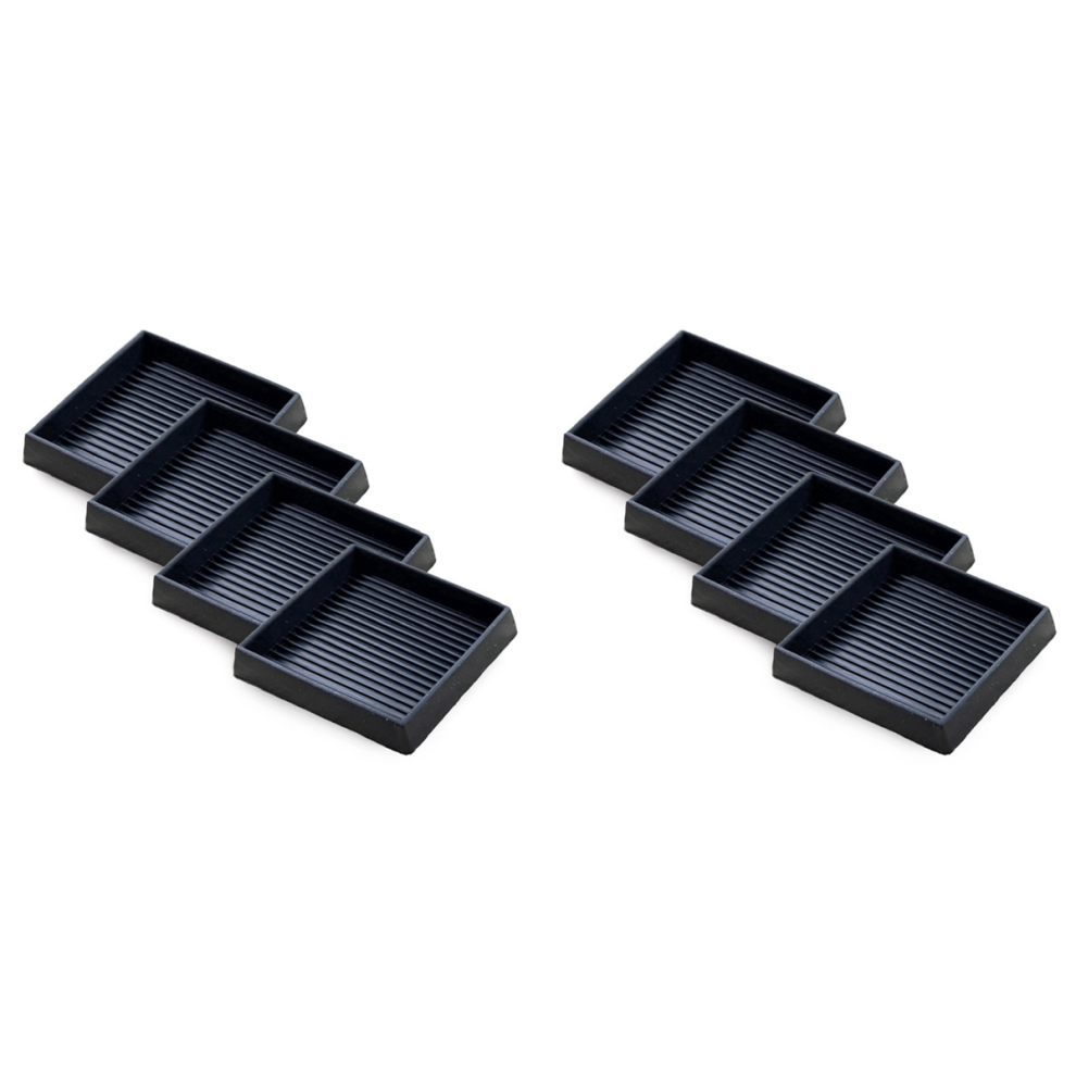 4Pcs Furniture Pads- 2.5X2.5in Anti Skid Caster Cups, Leg Coasters 4713514290343
