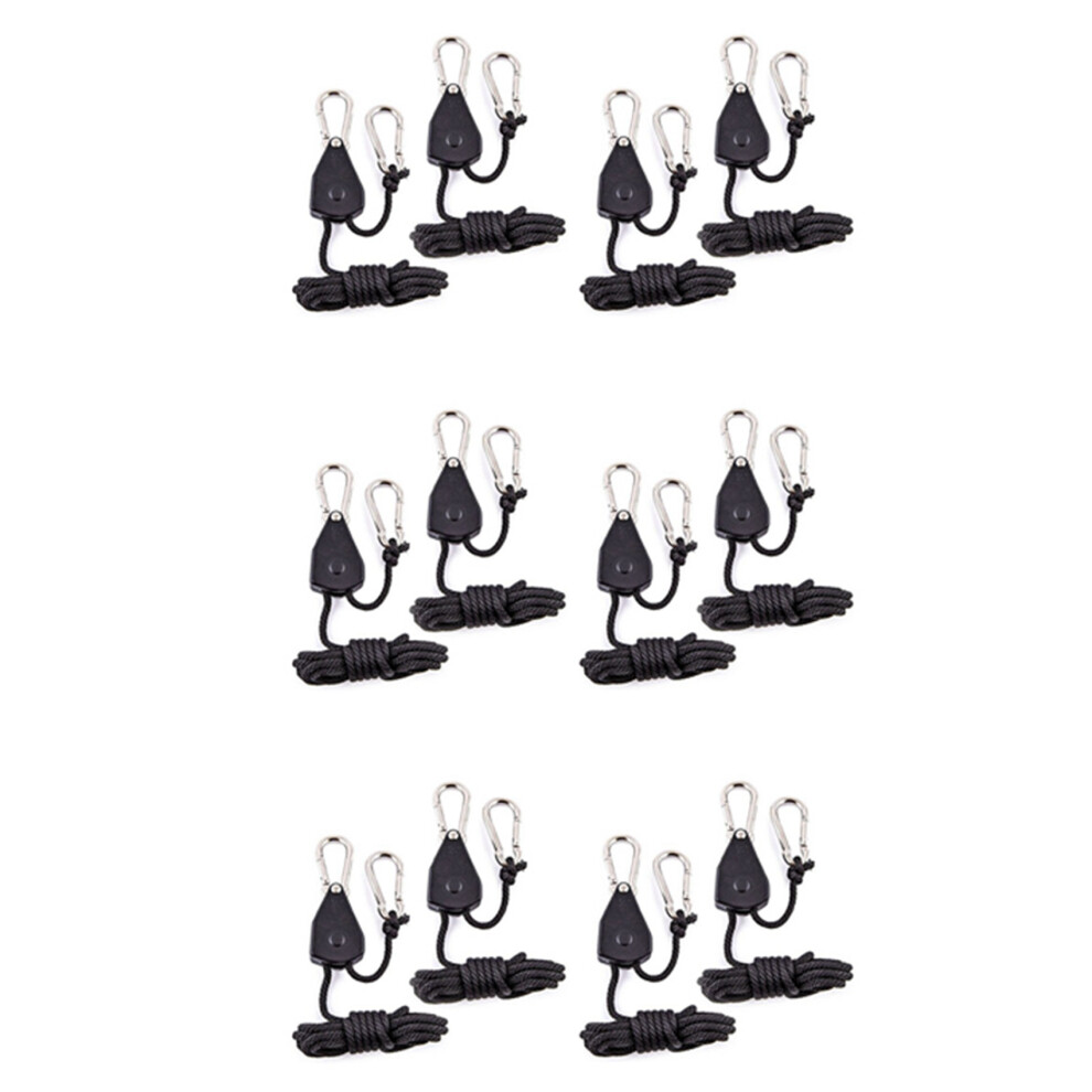 4Pcs Ratchet Rope Hanger Yoyo For Grow Light Fixtures Gardening 4713514224645