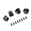 4Pcs Rubber Tire Wheel Tyre for TT01 TT01E TT02 TT02B,3 3