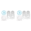 4Pcs Multifunctional Geometric Ruler Measuring Drawing Ruler Plastic 1