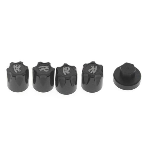 4PCS Metal Nut Wheel Rim Hat Cap,Black 1