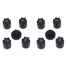 4PCS Metal Nut Wheel Rim Hat Cap,Black