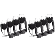4PCS Portable Wine Glass Holder Strap Wine Sling Yoke Glass Holder A