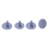20 Piezas Estera Gris de Plastico Vehiculo 7mm x 16mm x 24mm 3