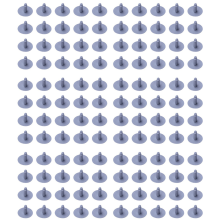 20 Piezas Estera Gris de Plastico Vehiculo 7mm x 16mm x 24mm