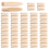200 Packs Pocket Hole Plugs Solid Wood Dowels Pocket Hole Jig Paint 1