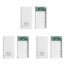 20000MAh Power Board for 6X18650 Battery DIY Powerbank Case(White)