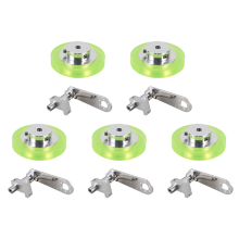 200mm Aluminum Polyurethane Industrial Encoder Wheel Measuring Wheel