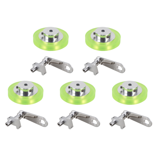 200mm Aluminum Polyurethane Industrial Encoder Wheel Measuring Wheel