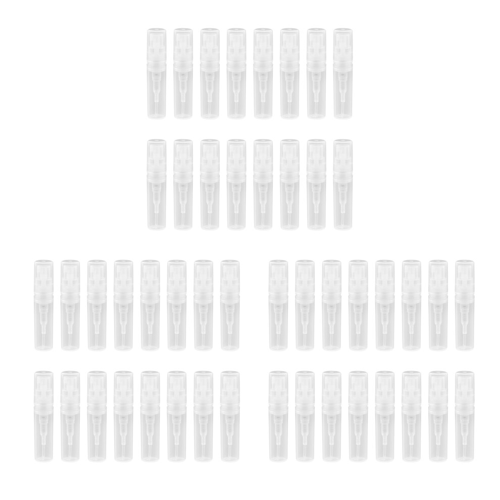 200Pcs/Lot 2ML Transparent Plastic Bottle Cosmetic Atomizer