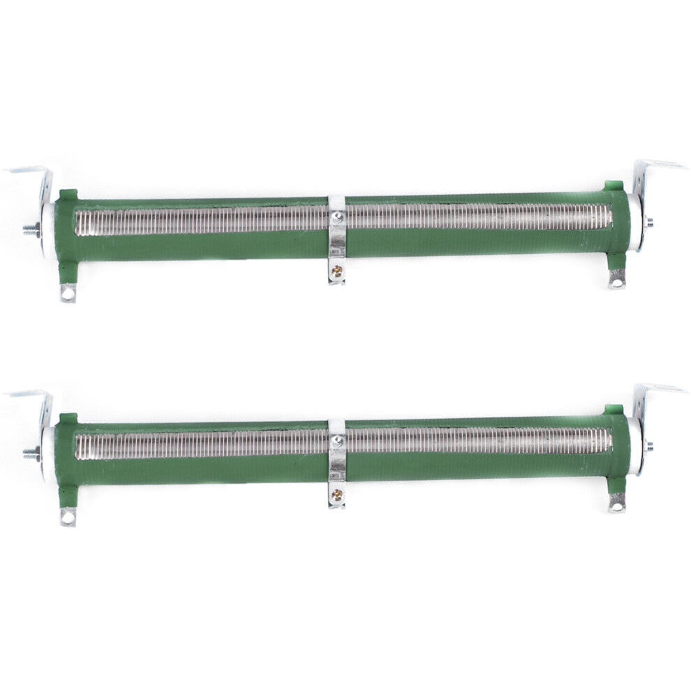 200W Watt 100 Ohm Ceramic Tube Adjustable Rheostat Resistor Green 4713272689144