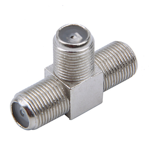 20-Pack 3-Way F-Type Coax Cable Splitter Combiner, Silver 2