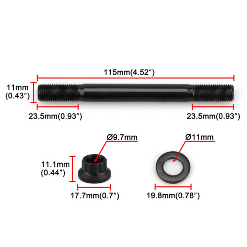 207-4203 Cylinder Head Studs for 94-19 EVO8 EVO9 11mm 2