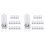 20Pcs G9 Halogen Light Bulbs,40W Clear Halogen Lamps Dimmable,2800K 1