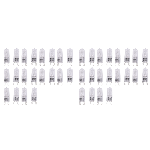20Pcs G9 Halogen Light Bulbs,60W Clear Halogen Lamps Dimmable,2800K