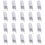 20Pcs G9 Halogen Light Bulbs,60W Clear Halogen Lamps Dimmable,2800K 3