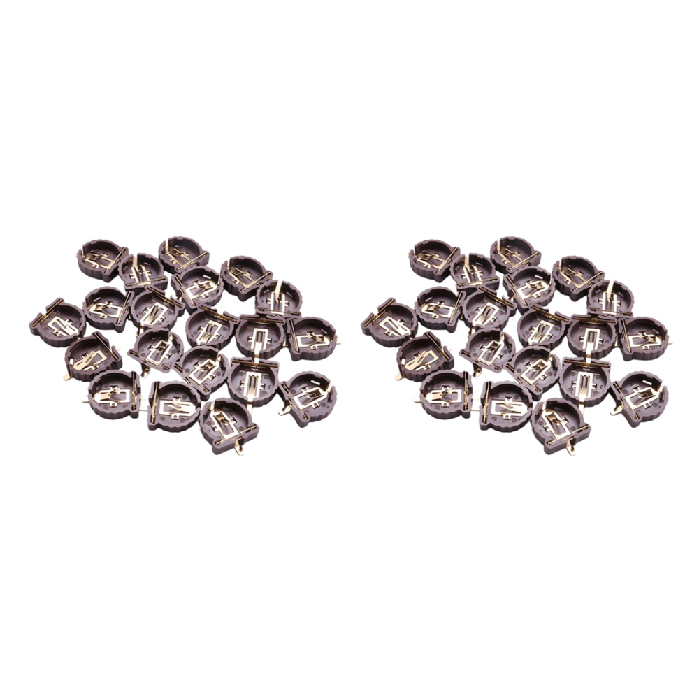 20Pcs Cr1220 Cr1225 Button Battery Holder 3V Button Battery Holder 4713272655606