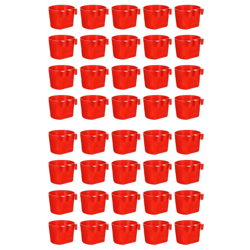 20Pcs Chickens Feeders for Cage, Plastic