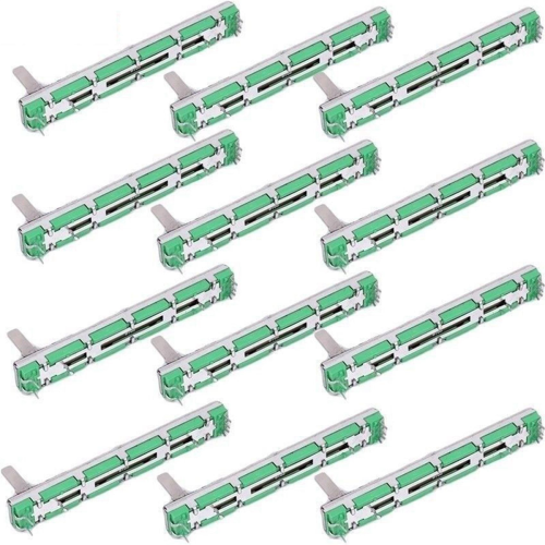 20Pcs 75mm Mixer Fader Double Straight Slide Potentiometer 1