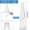 20Pcs Nasal Bottle, 10ML Clear Small Empty Nose Bottle 4