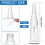 20Pcs Nasal Bottle, 10ML Clear Small Empty Nose Bottle 7