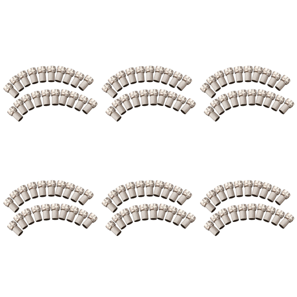 20Pcs Cctv Rg6 F-Type Twist-On Coax Coaxial Cable Connector Male Silver 4713272655040
