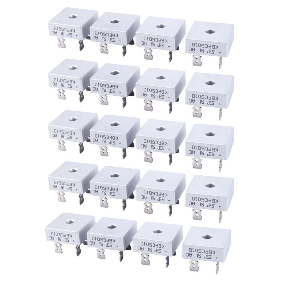 20X 50A 1000V Metal Case Single Phases Diode Bridge Rectifier 4713272662420
