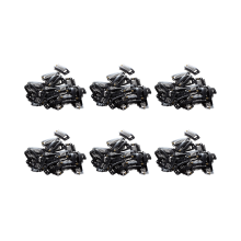 20pcs Nine-tooth Hair Clip(Black)32MM L