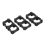 20x 18650 Lithium Battery Double Holder Bracket for Cell Pack Black 5
